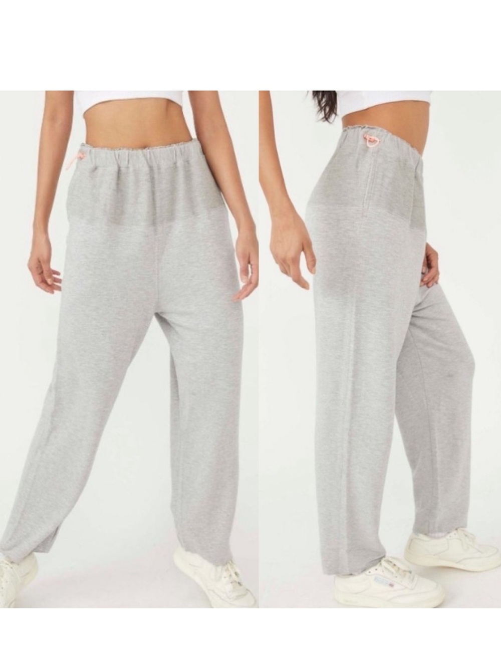 Free People Movement NEW Surfside Slouchy Baggy Wide Leg Sweatpants Sz S